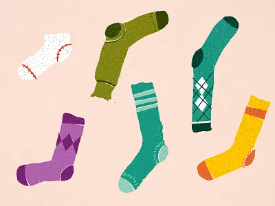 Find a perfect pair baseball green pattern salmon socks texture wallpaper yellow