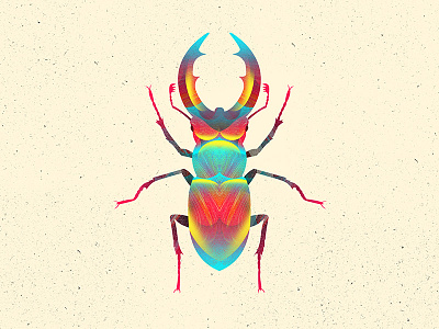 Beatle Juice beetle bug color design illustration isyoujuicedup