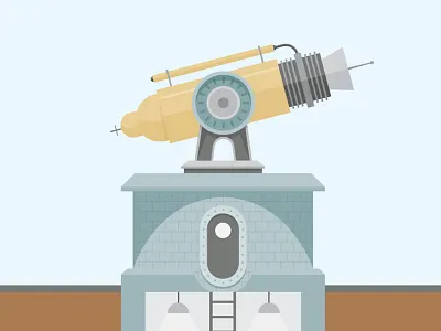 Big Space Gun gun illustration machine space vector