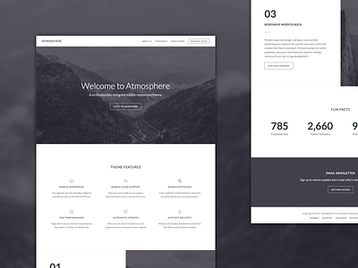 Atmosphere Theme genesis genesis framework minimalist design wordpress