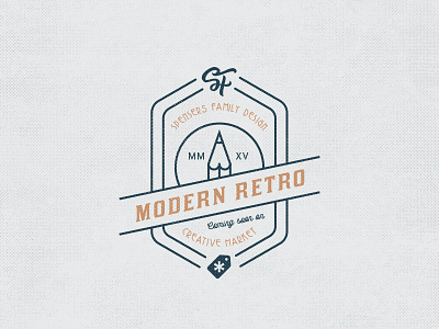 Modern Retro badge contest creative market label outline playoff procastinate procastination retro typography vintage xprocrastinationcontest