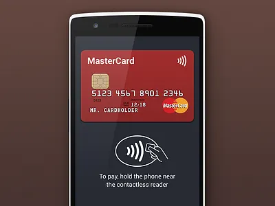Mobile payment card android pay app bank contactless credit card finance mastercard mobile nfc payment paypass wallet