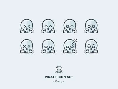 Ahhrr break ya skull! angry bone crack dead emoji emoticon happy pirate sad skull surprised wink