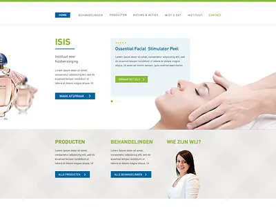 Skincare webdesign clean skin skincare webdesign website