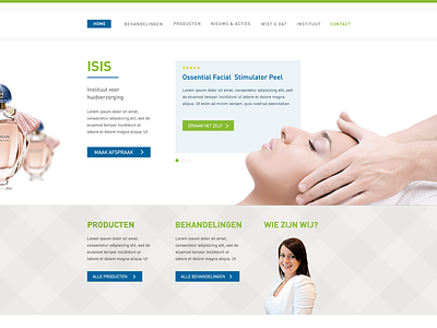 Skincare webdesign clean skin skincare webdesign website