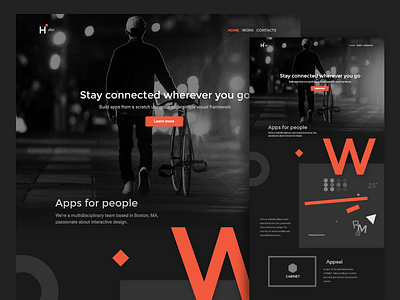 Exploring: colors in web 3 colors dark landing page letters web design website