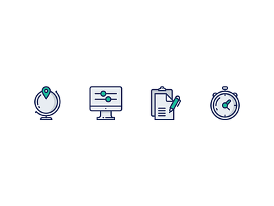 Practice icons agreement globe icons illustrator line icons mac pixel perfect stopwatch