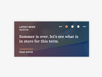 News feature latest news ui