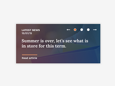 News feature latest news ui