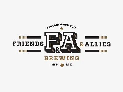 Branding austin beer branding craft beer friends and allies