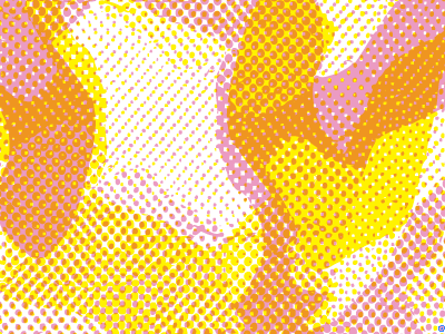 Analog experiments halftone pattern