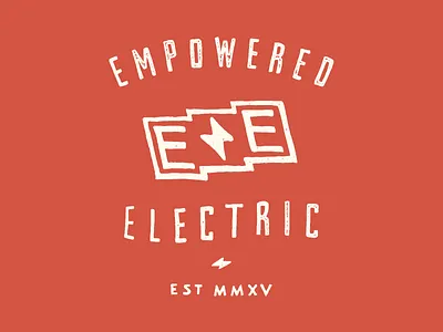Empowered Electric - Shirt Design bolt electric empowered illustration logo mark shirt
