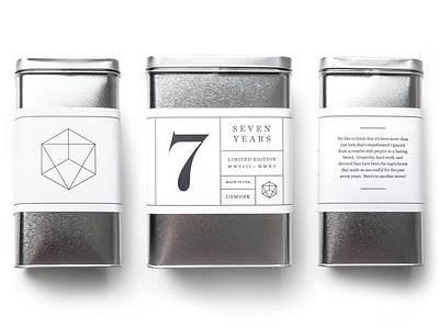 7th Tin Detail heptahedron metal packaging seven tin ugmonk