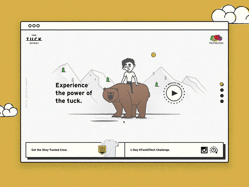 Example of Tuck Effect Site Launch