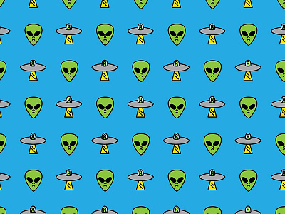 Alien Pattern alien pattern ufo