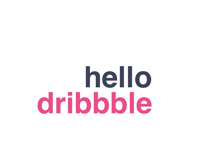 Hello dribbble animation apps australia design developement first shot gif hyper logo mobile