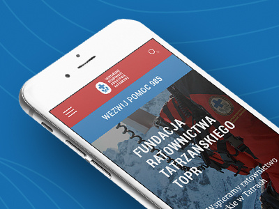 Redesign TOPR blue iphone mountain red redesign rescue topr web