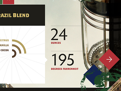 Cup o' Joe UI Moodboard coffee cranberry design intuitive company mocha moodboard radar