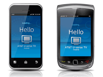 AT&T U-verse UX / UI documentation flows mobile mockups tbt u verse ui user ux wireframes