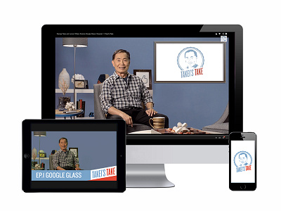 Takei's Take Mockups aarp branding design fullscreen george takei logo design