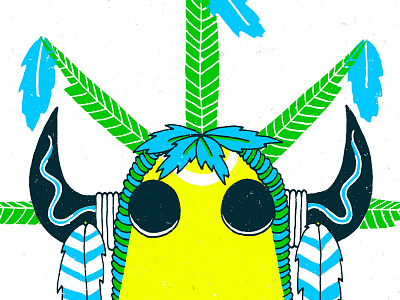 Mask02 3 color kachina mask silkscreen