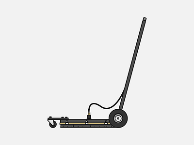 Floor Scrubber flat floor scrubber hotsy icon illustration illustrator