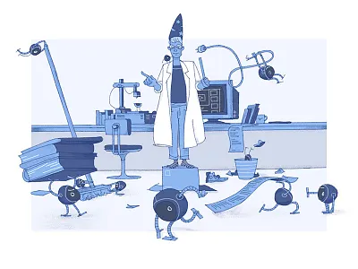 Learning to learn ai computer drawing illustration machine scientist