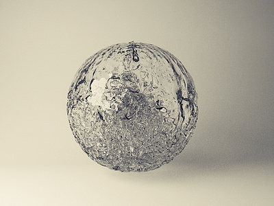 Water ball ball c4d cinema4d circle liquid realflow vray water