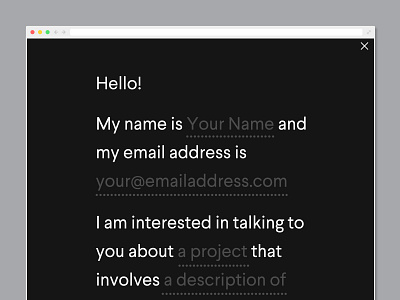 Conversational form action clean contact design form interface minimal ui ux web