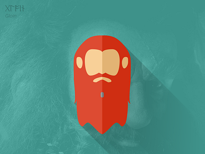 Gloin flat design gimli gloin the hobbit