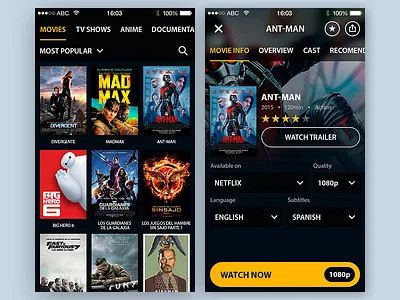 WIP 2 design movies ui