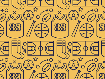 Sport Pattern blue pattern sport yellow