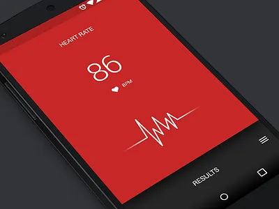 Heart rate UI (Android) android app material design ui