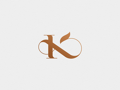 K x Ampersand monogram ampersand brand k logo luxury mark monogram