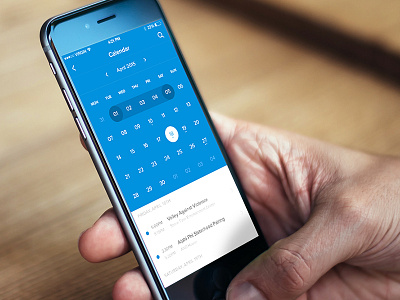 iOS Calendar app application calendar event flat ios iphone mobile notch planner ui ux