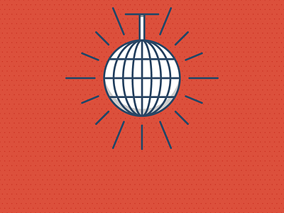 Nothing But Network blog conference dance disco disco ball flat icon illustration line party vector webpt