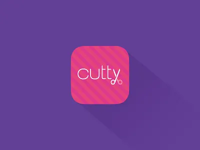 Cutty App Icon 6s android app beauty cutty hair icon mockup proposal psd salons