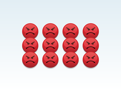 12 Angry Men/Emojis angry emojis emotion face gloss icon illustration mad man vector web 2.0