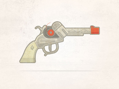 CAPS cap gun caps graphic design gun illustration texture vector