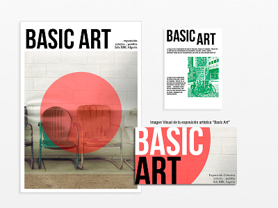 Basic art art design exhibition flyer graphic poster