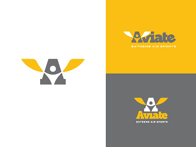 Aviate Variants 2 branding logo sports wings