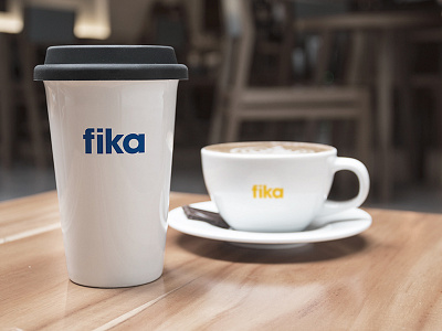 Fika Concept Mockup café coffee fika flag logo mockup nordic scandinavian sweden swedish