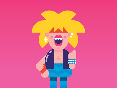 Hair Metal Dude. 1980s character character design hair hair metal hairspray oil sleaze