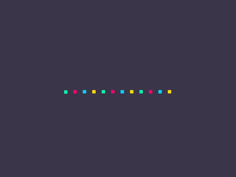 Colorful animation c4d color dots fun gif loading short snake
