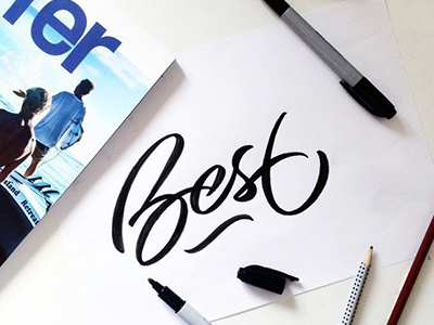 sketch Best art hand lettering logo print sketch type
