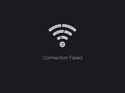 Connection Failed app connection fail flat icon mobile offline ui warning wifi