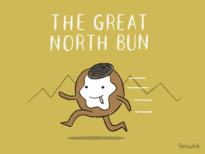 Great North Bun illustration