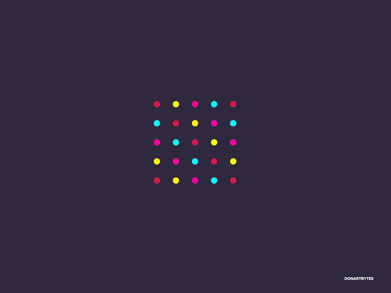 Colorful Spheres 3d animated gif animation c4d colorful colors falling flat gif rainbow spheres