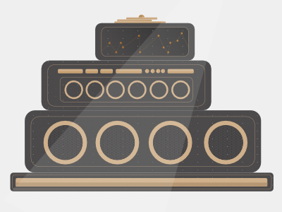 Sound Desk affinity designer desk illustration sound