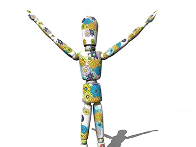 Flower Child digital dummy flowers